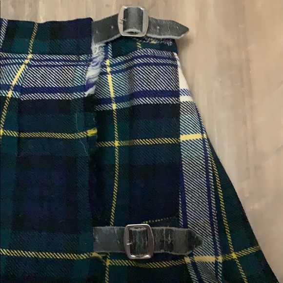 *SOLD* Vintage Authentic Scottish Plaid Wool Skirt - Picture 3 of 5